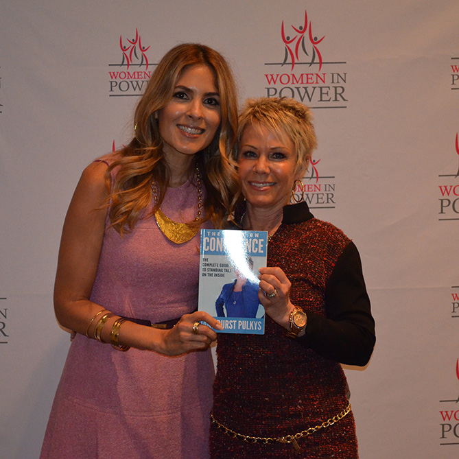 Jane with Dina Pugliese from Breakfast Television at Raymond Aaron's Women In Power Conference